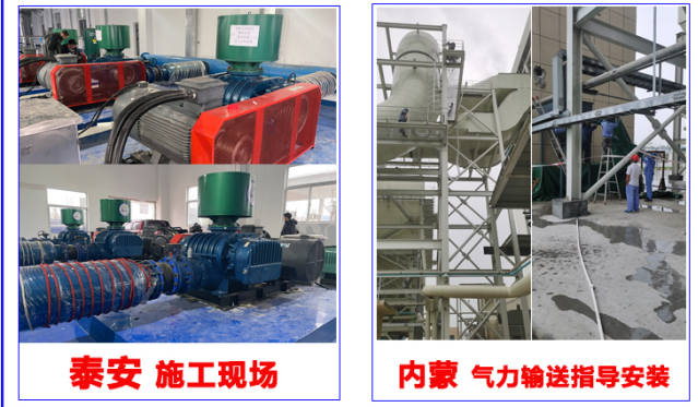 Roots blower for central dust collection and conveying